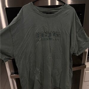 BDG Men's Olive Short Sleeve Oversized Tee